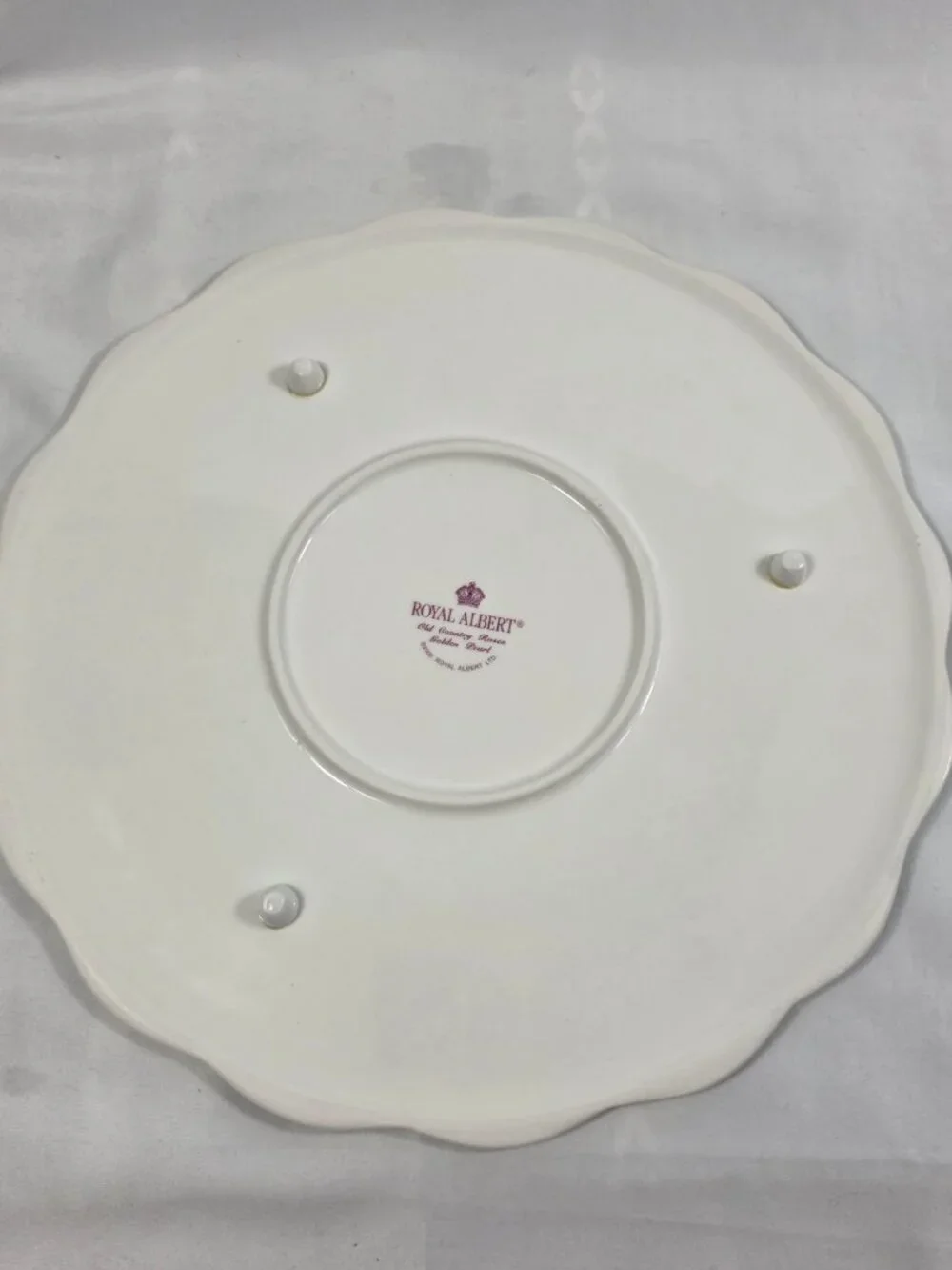 Royal Albert Old Country Roses Cake Plate & Server Set Red & Yellow Roses